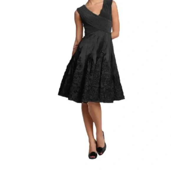blue dress for baby girl Adrianna Papell Illusion-Sleeve Sheath Dress main image 1